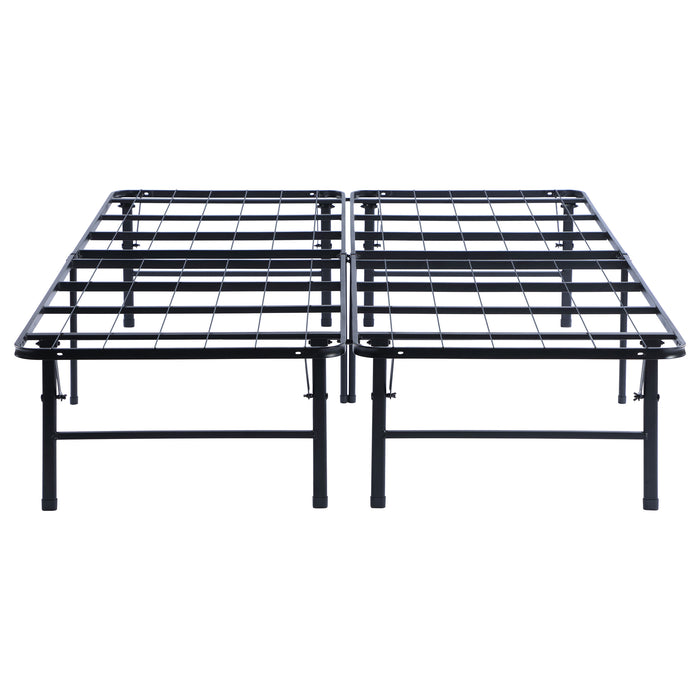 Mabel Metal California King Support Platform Bed Black