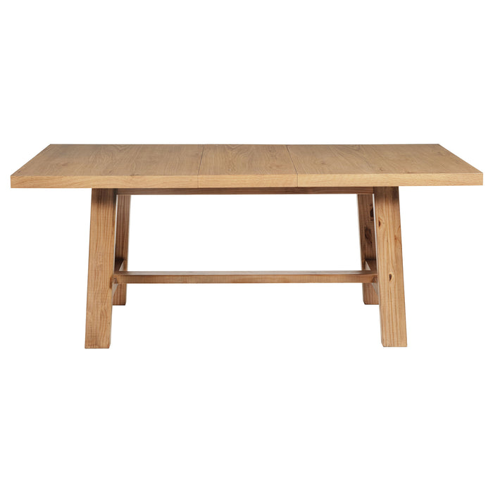 Middleton 76-inch Extension Leaf Dining Table Natural Brown