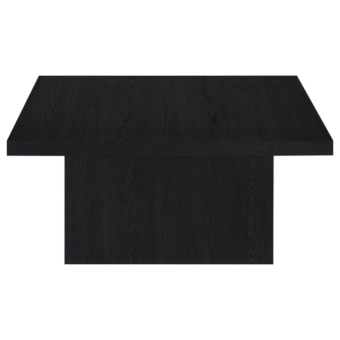 Devar 3-piece Square Cocktail Coffee End Table Set Black