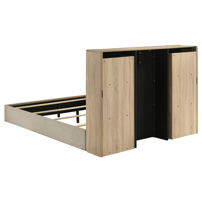 Arielle 5-piece Eastern King Bedroom Set Light Oak