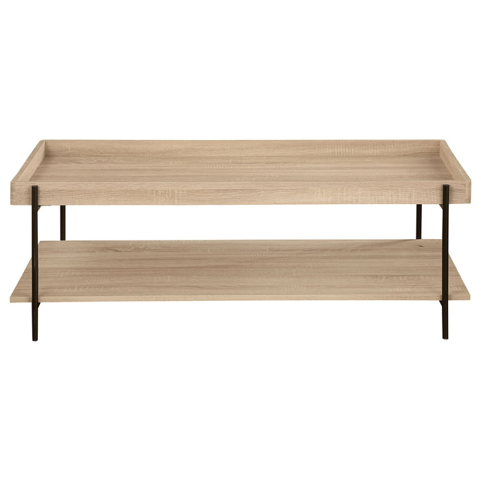 Fallon 2-piece Rectangular Coffee and End Table Set Natural