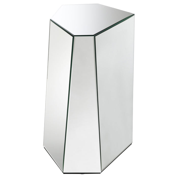 Capella 3-piece Mirrored Coffee and End Table Set Silver