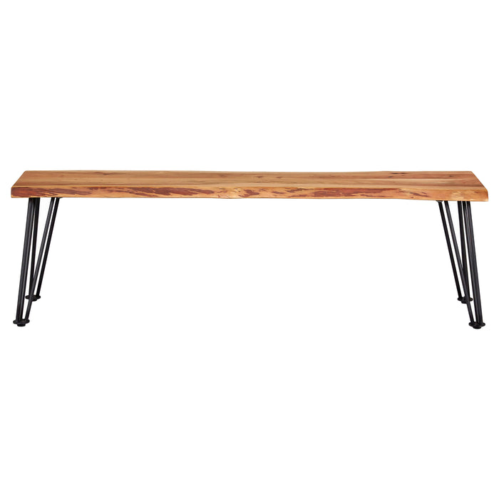 Sherman Wood Dining Bench Natural Acacia