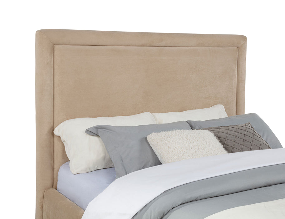 Lawson 55-inch Upholstered Full Platform Bed Light Saddle