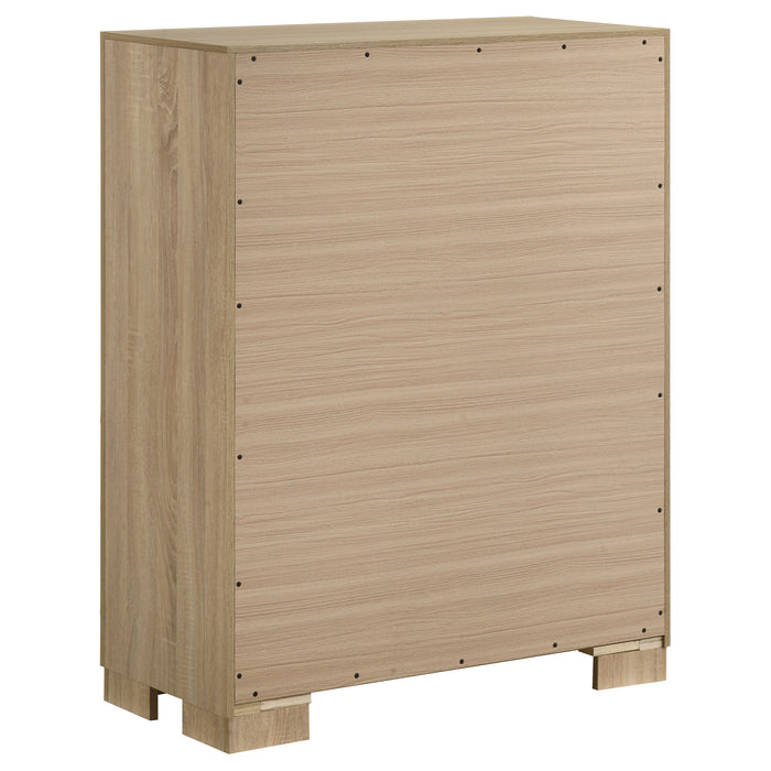 Arielle 5-piece Eastern King Bedroom Set Light Oak